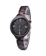 Wooden luminous quartz watch - $246.96 CAD