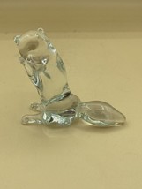 Pilgrim Squirrel Hand Blown Art Glass Clear Vintage Animal 4” Figure - $15.83