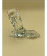 Pilgrim Squirrel Hand Blown Art Glass Clear Vintage Animal 4” Figure - £12.41 GBP