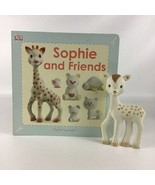 Sophie And Friends Hardcover Picture Book Giraffe Squeaker Baby Toy Figure 2013 - $21.73