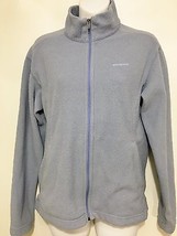 Patagonia M Synchilla Light Blue Zip-Front Fleece Jacket Made in USA Vintage - £25.86 GBP