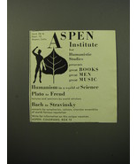 1950 Aspen Institute for Humanistic Studies Ad - £14.55 GBP