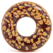 Intex Nutty Chocolate Donut Inflatable Tube with Realistic Printing, 45&quot;... - $33.99