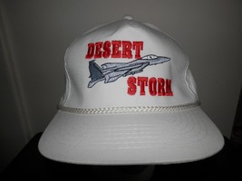 Trucker Hat Baseball Cap Desert Storm Jet Flat Bill Vintage Retro Snapback - £31.89 GBP