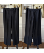 S.C. &amp; CO. Women&#39;s Pull On Wide Straight Leg Black Pants 10 - €19,91 EUR