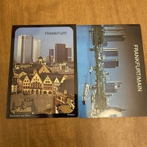 Lot Of 2 Frankfurt Germany Postcards Skyline Foto Studio - $6.30