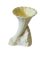 Belleek Vase Figurine Trumpet vtg Ireland Irish Porcelain antique Cornuc... - £31.69 GBP