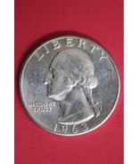 1963 Uncirculated Type B Reverse George Washington Quarter Exact Coin OC... - $25.39 CAD