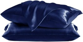 Satin Pillowcase for Hair and Skin 2 Pack Queen Size Silk - £8.99 GBP