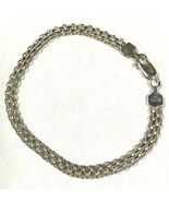 Sterling Silver Flat Chain Bracelet, 7&quot; Long - €12,22 EUR