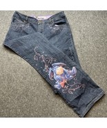 Disney Store Winnie the Pooh Eeyore Denim Blue Jeans Woman&#39;s Size 12 KG JD - $366.30 MXN