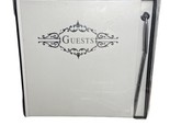 Wedding Guest Book With Silver colored Pen in Gift Box 10 by 11 inch - $12.41