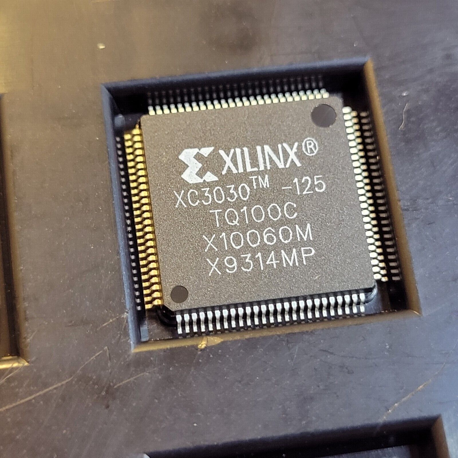 XC3030-125TQ100C FPGA, 100 CLBS 1500 GATES  125MHZ  PQFP 100  GATE ARRAY... - $64.52