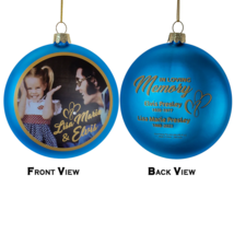 Elvis Presley - Elvis &amp; Lisa Marie Glass Ornament by Kurt Adler Inc. - $18.76