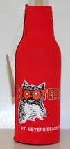 NEW Hooters Bottle Koozie FT. Meyers Beach ,FL ~ Red ~ New With Tag - $9.99