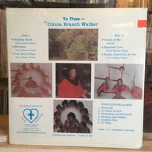 [SOUL/GOSPEL]~SEALED Lp~Olivia Branch Walker~To Thee~[Original S.O.L.N.A. Pressi - $19.79