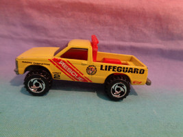 Vintage 1982 Hot Wheels Yellow 4X4 Lifeguard Rescue Pickup Truck - £2.01 GBP