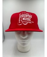 Vtg Trucker Hat Snapback Mesh Foam &quot;I LOVE COUNTRY MUSIC&quot; Branson MO - $24.08