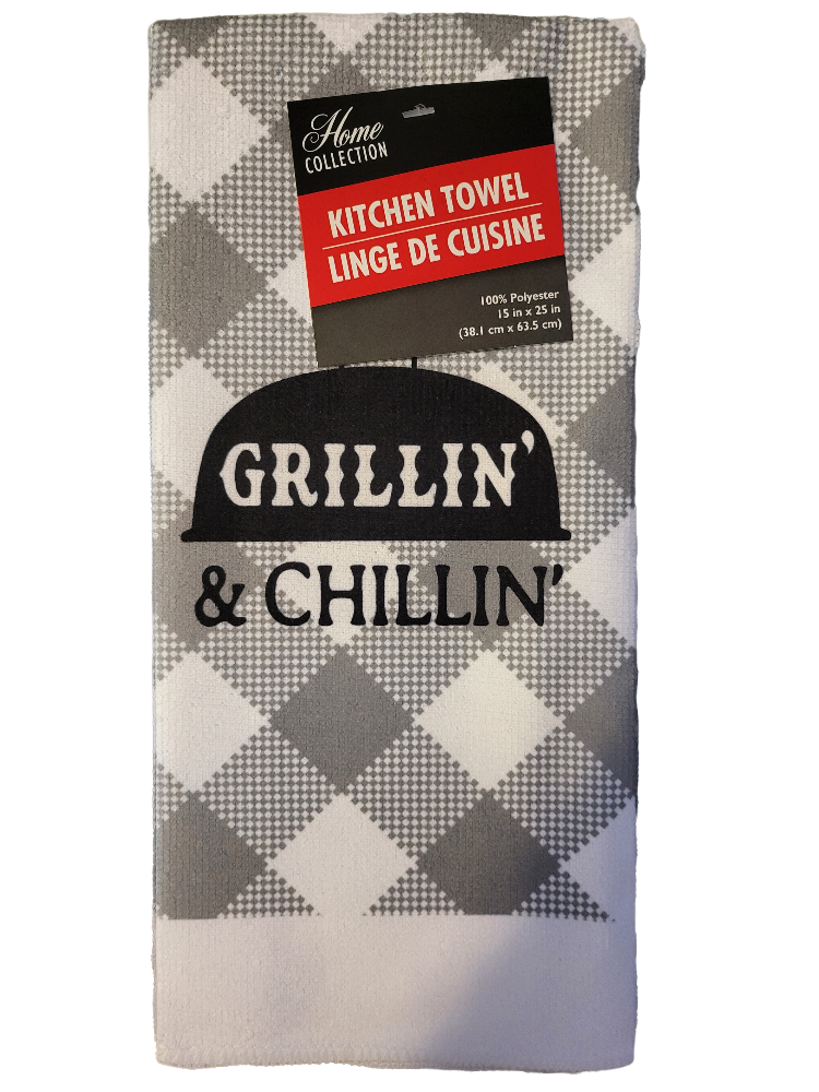 Home Collection Kitchen Dish Towel - New - Grillin' & Chillin' - $8.99