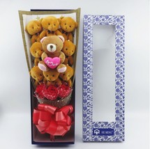 Teddybear Plush Love and Roses Bouquet Great for Girl Girlfriend Wife Fi... - £94.36 GBP