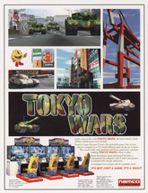 Tokyo Wars Arcade FLYER Original 1995 NOS Video Game Tank Battle Vintage Retro - £10.64 GBP