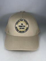 Tan Khaki Korean War Veterans National Museum and Library Logo Baseball Hat Cap - £14.94 GBP