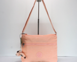 Kipling Annabelle Crossbody Bag Double Zip KI0565 Polyamide Mellow Peach... - $64.95