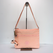 Kipling Annabelle Crossbody Bag Double Zip KI0565 Polyamide Mellow Peach... - $64.95