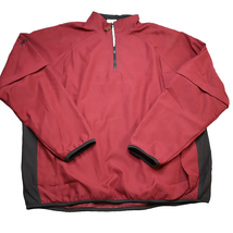 Ping Collection Mens M Red Pullover Jacket 1/4 Zip Lightweight Casual - £14.15 GBP