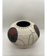Vintage Handmade Horse Hair Vase Drip Glaze Unsigned 6” Native American - $60.94