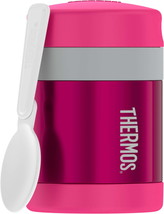 Thermos Vacuum Insulated Funtainer Food Jar with Spoon, Pink, 10 ounce - £25.95 GBP