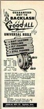 1950 Print Ad Good-All Universal Fishing Reels Ogallala,Nebraska - £8.34 GBP