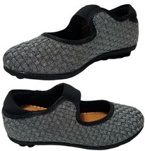 bernie mev. Little Girl Kendra Pewter Woven Mary Jane Shoes (Size: 29/ 11.5 M) - £19.32 GBP