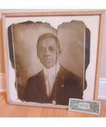 RARE! antique 1800&#39;s BLACK AFRICAN AMERICANA photo LARGE 19 X 19 portrai... - $1,781.67 CAD