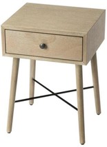 End Table Side Mid-Century Modern Rectangular Butler Loft Gray Black Tan Bayur - $369.00