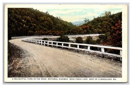 National Autostrada Orso Creek Cove Cumberland Maryland Md Unp Wb Cartolina W22 - £2.63 GBP