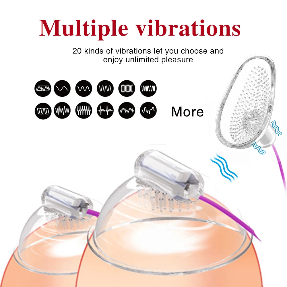 Licking vibrator breast enlargement masturbator nipple chest massage sex toys for women thumb200