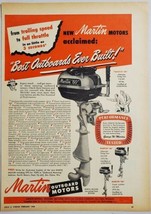 1949 Print Ad Martin &quot;60&quot; Outboard Motors National Pressure Cooker Eau Claire,WI - £15.19 GBP