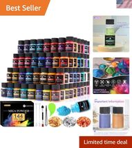 Mica Powder - 144 Colors - 10g/Bottle of Natural Pigment for Epoxy Resin... - $90.83