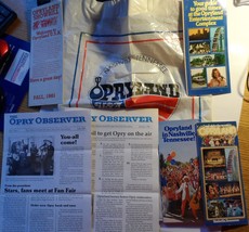  Opryland Vintage BAG + 5 Flyers Nashville Tennessee 1981 Showbill + 89 ... - £15.58 GBP