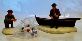 Lemax #12518 MENDING NETS Vintage 2001  Figure Accessory In Package Retired 2011 - $17.94