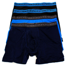 New Balance Black &amp; Blue Boxer Brief Underwear 4 in Package New Package ... - £31.06 GBP