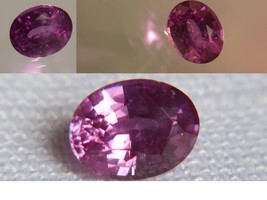 GIA purplish pink Sapphire/Ruby| GIA Premium handcrafted oval cut Sri Lanka - $292.50