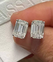 Lab Grown 2 Cts IGI Certified Diamond Stud Earring G /VVS2 Emerald Cut 1... - €756,39 EUR