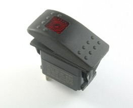 Carling Rocker Switch SPST RED Illuminated On/Off 10A 250vac Ignition Protected - £13.09 GBP