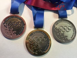 1994 Lillehammer Norway OLYMPICS Olympic Souvenir SET GOLD SILVER BRONZE... - $79.99