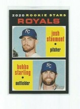 Josh STAUMONT/ Bubba Starling (Royals) 2020 Topps Heritage Rookie Card #247 - £3.95 GBP