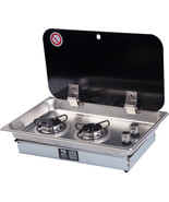 2 Burner Gas Stove Hob 2*1.8KW 530*325*(52+55)mm GR-902 Boat Caravan RV ... - $627.77 CAD