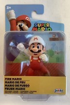 NEW Jakks Pacific World of Nintendo Super Mario 2.5-inch FIRE MARIO Mini-Figure - £9.01 GBP