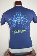 Intel Software T-Shirt Mens Blue Code Benders Develop To Higher Power S - £12.43 GBP